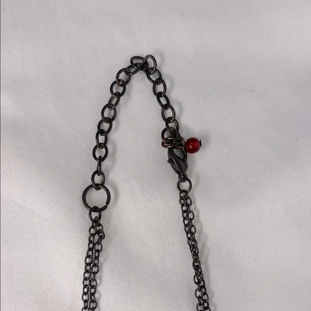 Elegant Red Beaded Necklace